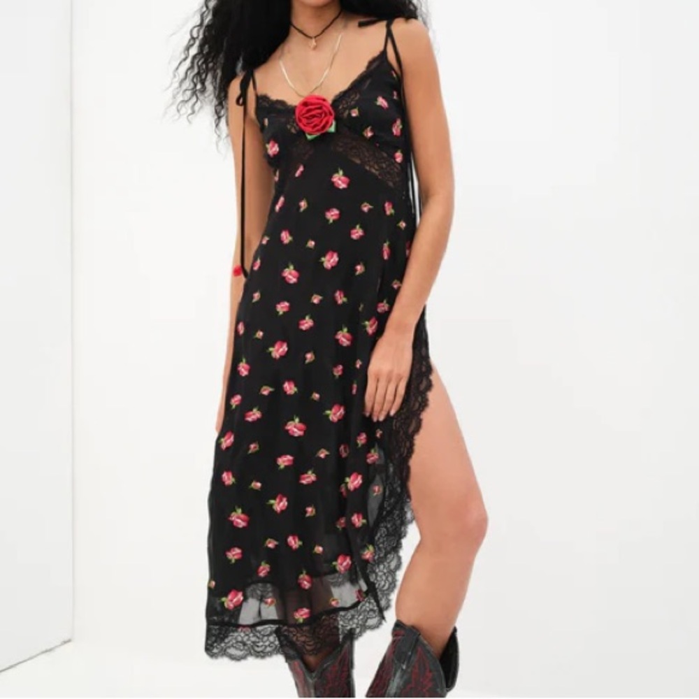 Brand New For Love and Lemons Rosette Wren Midi Dress